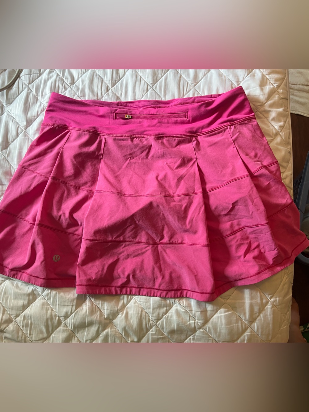 Lululemon Pace Rival Skirt Long Hot Pink - Picture 2 of 7